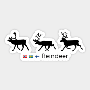 Reindeer in traffic Sticker